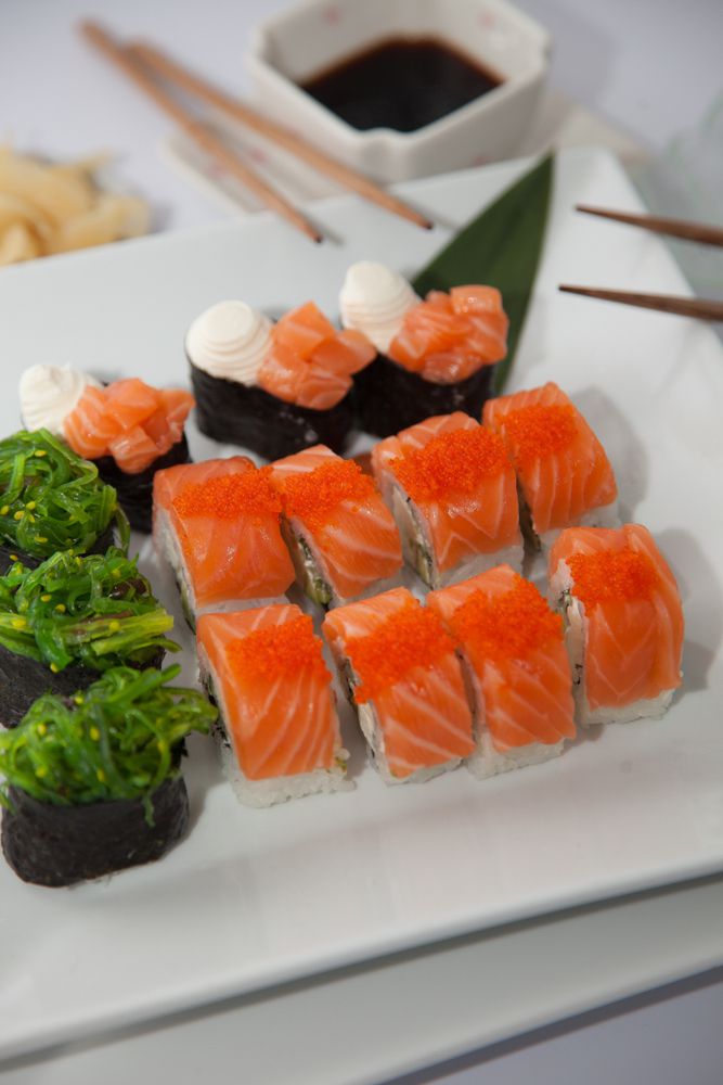 Alaska Roll Sushi 4 alaskan sushi rolls